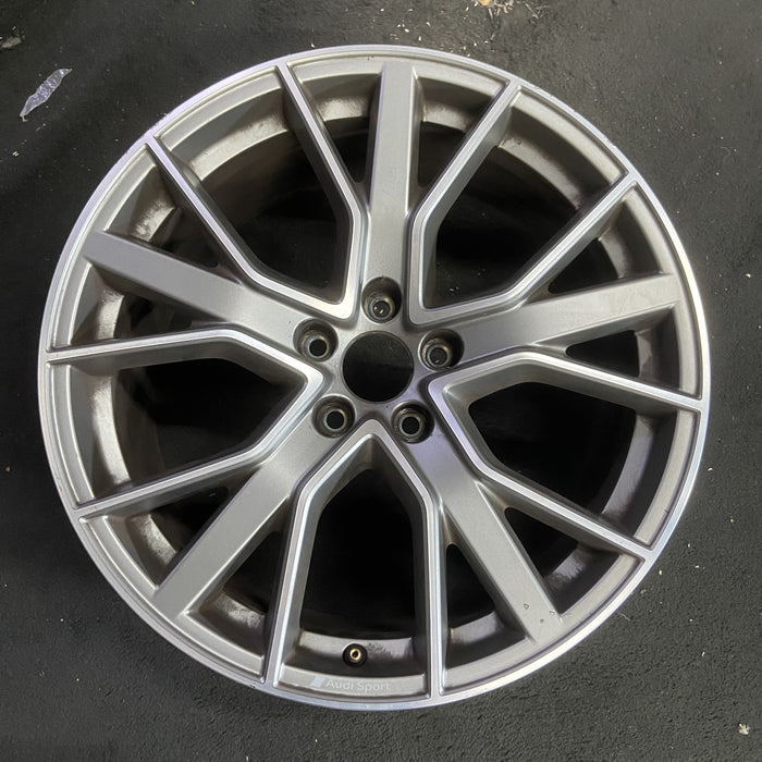 19" AUDI A4 19-22 19x8.5 , 15 spoke Original OEM Wheel Rim - MACHINED GREY - Additional View