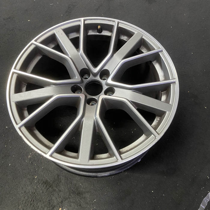 19" AUDI A4 19-22 19x8.5 , 15 spoke Original OEM Wheel Rim - MACHINED GREY - View 8