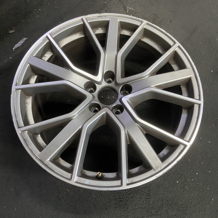 19" AUDI A4 19-22 19x8.5 , 15 spoke Original OEM Wheel Rim - MACHINED GREY - View 7