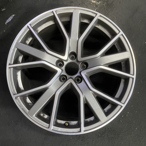 19" AUDI A4 19-22 19x8.5 , 15 spoke Original OEM Wheel Rim - MACHINED GREY - Additional View