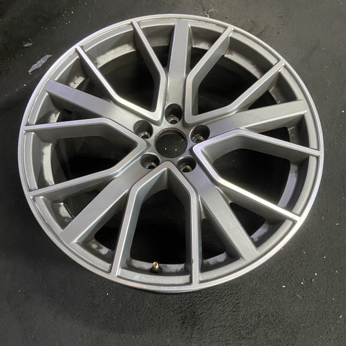 19" AUDI A4 19-22 19x8.5 , 15 spoke Original OEM Wheel Rim - MACHINED GREY - View 7