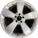 19" MERCEDES ML-CLASS 09 164 Type, ML350, 19x8, , arched fluted with 2 tabs - Front View