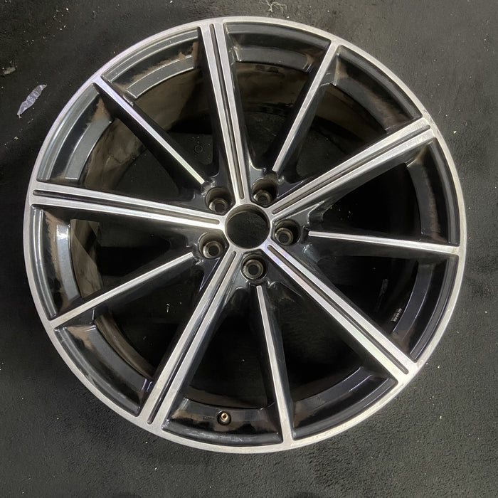 21" AUDI Q7 20-26 21x9.5 , 10 spoke Original OEM Wheel Rim - MACHINED BLACK - Additional View