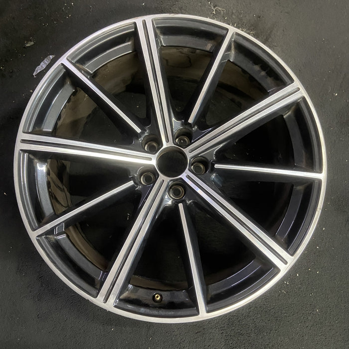 21" AUDI Q7 20-26 21x9.5 , 10 spoke Original OEM Wheel Rim - MACHINED BLACK - Additional View