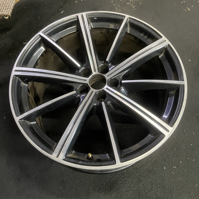 21" AUDI Q7 20-26 21x9.5 , 10 spoke Original OEM Wheel Rim - MACHINED BLACK - View 7