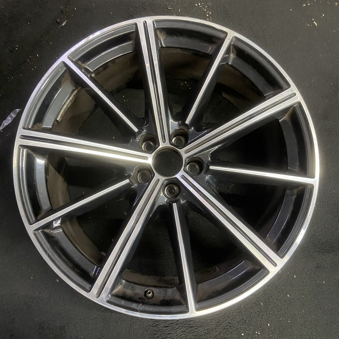 21" AUDI Q7 20-26 21x9.5 , 10 spoke Original OEM Wheel Rim - MACHINED BLACK - Additional View