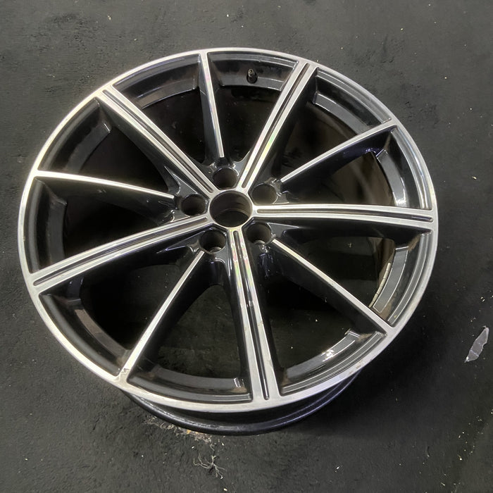 21" AUDI Q7 20-26 21x9.5 , 10 spoke Original OEM Wheel Rim - MACHINED BLACK - View 8