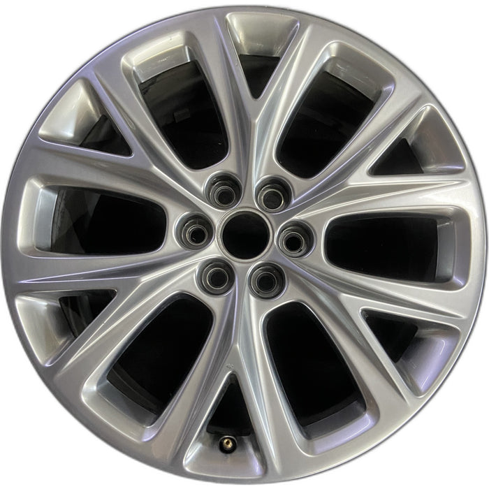 20" XT5 20-21 20x8, 12 spoke, pearl nickel Original OEM Wheel Rim - Front View
