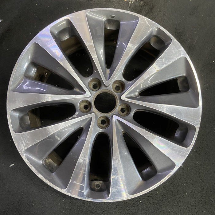 19" MDX 14-16 19x8 , , 10 spoke, w/o Original OEM Wheel Rim - MACHINED GREY - Additional View