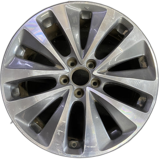 19" MDX 14-16 19x8 , , 10 spoke, w/o Original OEM Wheel Rim - MACHINED GREY - Front View