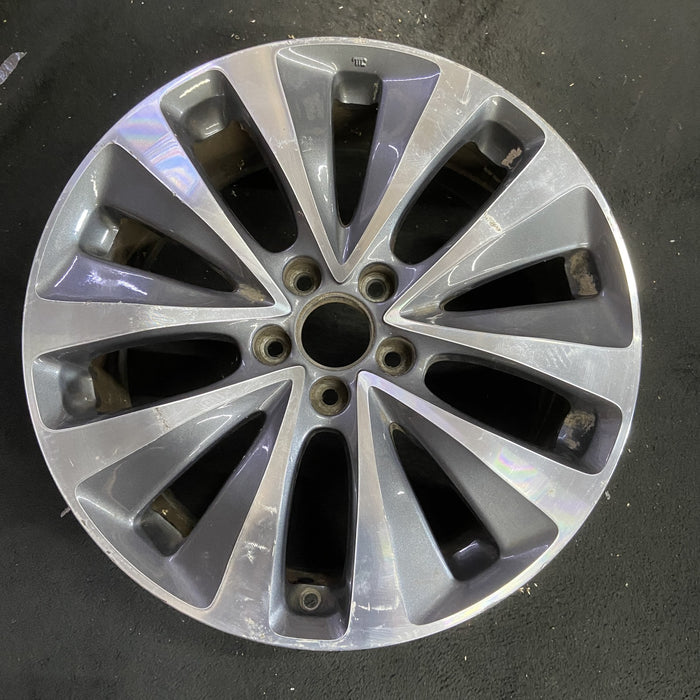 19" MDX 14-16 19x8 , , 10 spoke, w/o Original OEM Wheel Rim - MACHINED GREY - Additional View