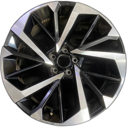 20" OUTLANDER 22-24 20x8, Original OEM Wheel Rim - MACHINED BLACK - Front View