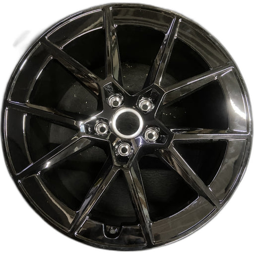 21" PORSCHE 911 25-26 21x11.5, 5 lug, 5 spoke, V spoke, Original OEM Wheel Rim - - Front View