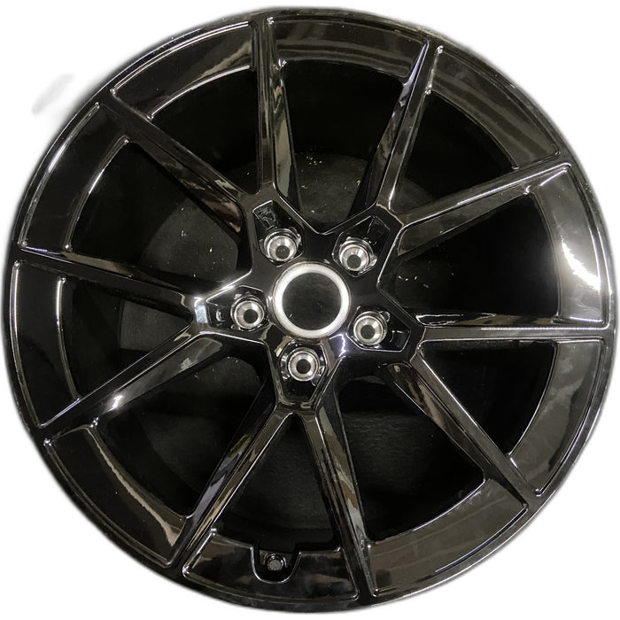 21" PORSCHE 911 25-26 21x11.5, 5 lug, 5 spoke, V spoke, Original OEM Wheel Rim - - Front View
