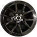 21" PORSCHE 911 25-26 21x11.5, 5 lug, 5 spoke, V spoke, Original OEM Wheel Rim - - Front View