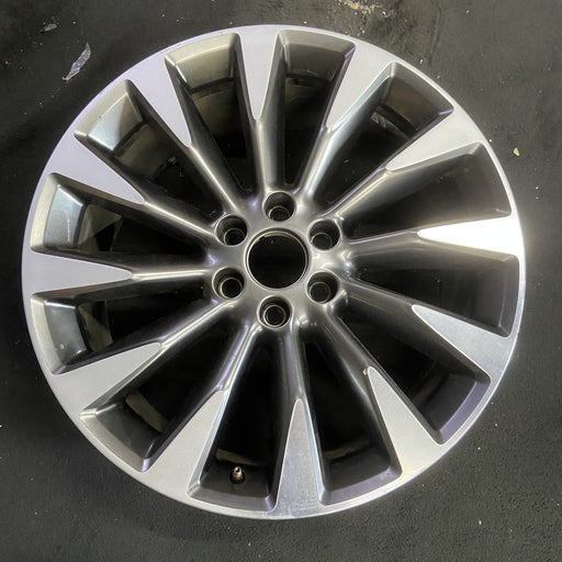22" NAVIGATOR 18-19 22x9.5, , 12 spoke Original OEM Wheel Rim - MACHINED GREY - Additional View