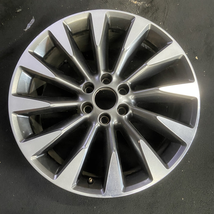 22" NAVIGATOR 18-19 22x9.5, , 12 spoke Original OEM Wheel Rim - MACHINED GREY - Additional View