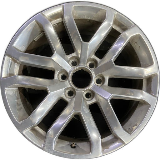 20" SIERRA 1500 PICKUP 19 , 20x9, 12 spoke, V spoke, opt NZM Original OEM Wheel - Front View