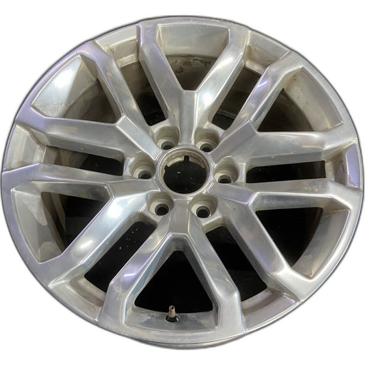 20" SIERRA 1500 PICKUP 19 , 20x9, 12 spoke, V spoke, opt NZM Original OEM Wheel - Front View