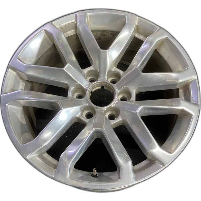 20" SIERRA 1500 PICKUP 19 , 20x9, 12 spoke, V spoke, opt NZM Original OEM Wheel - Front View