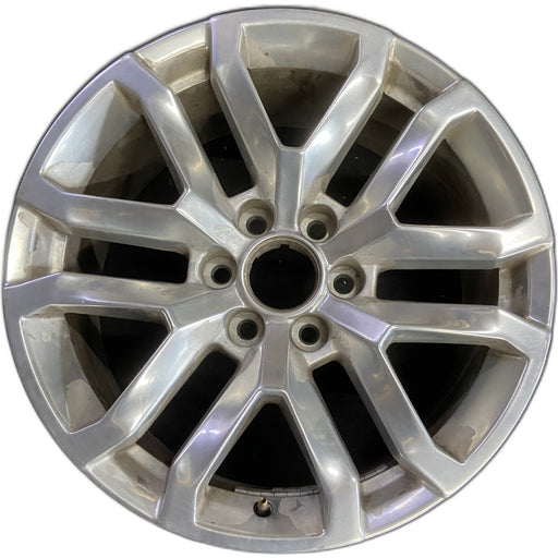 20" SIERRA 1500 PICKUP 19 , 20x9, 12 spoke, V spoke, opt NZM Original OEM Wheel - Front View