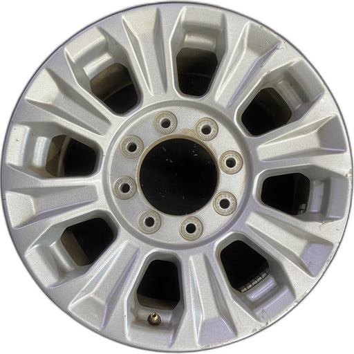 18" FORD F250SD PICKUP 20-22 18x8, aluminum, 8 spoke, Original OEM Wheel Rim - - Front View