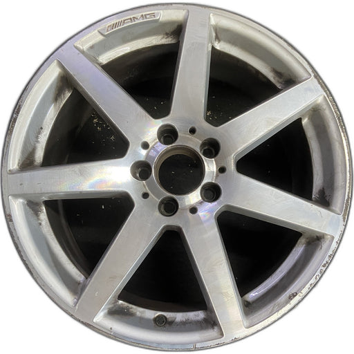 18" MERCEDES C-CLASS 12 204 Type; C250, 18x8, 7 spoke Original OEM Wheel Rim - - Front View