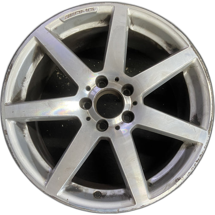 18" MERCEDES C-CLASS 12 204 Type; C250, 18x8, 7 spoke Original OEM Wheel Rim - - Front View