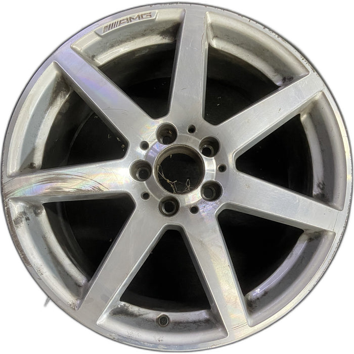 18" MERCEDES C-CLASS 12 204 Type; C250, 18x8.5, 7 spoke Original OEM Wheel Rim - - Front View