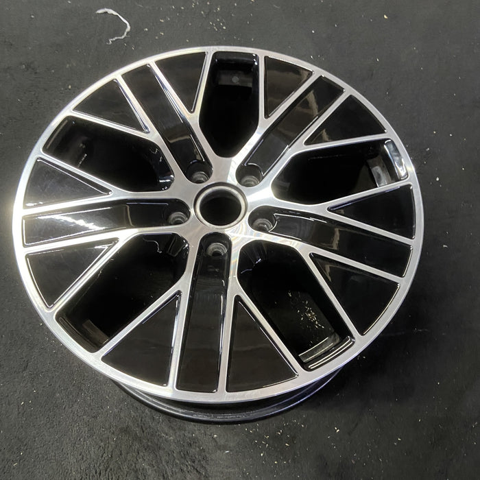 20" PORSCHE TAYCAN 20-21 20x9, 5 spoke, Original OEM Wheel Rim - MACHINED BLACK - View 8