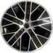 20" PORSCHE TAYCAN 20-21 20x9, 5 spoke, Original OEM Wheel Rim - MACHINED BLACK - Front View