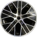 20" PORSCHE TAYCAN 20-21 20x11, 5 spoke, Original OEM Wheel Rim - MACHINED BLACK - Front View