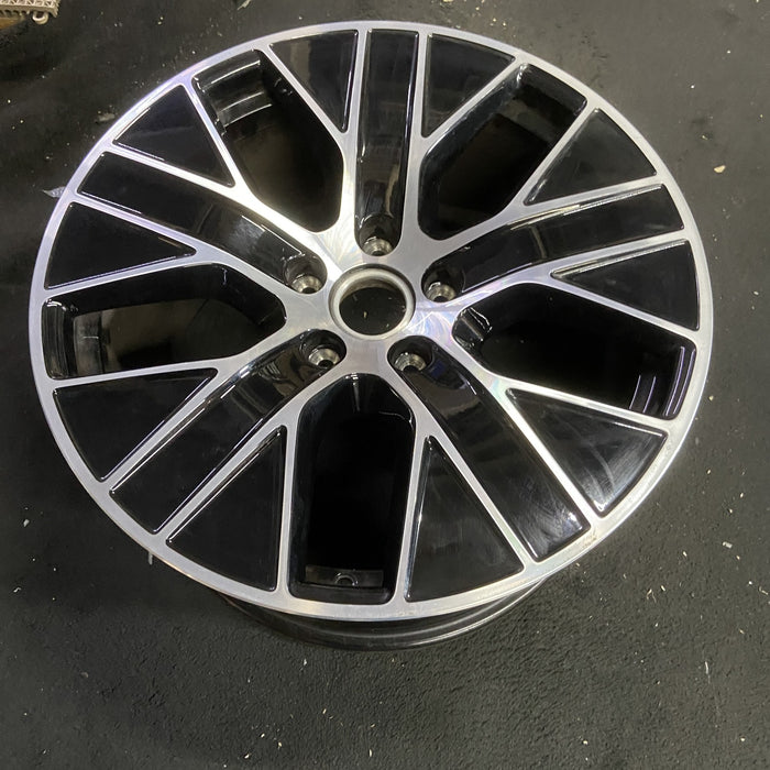 20" PORSCHE TAYCAN 20-21 20x11, 5 spoke, Original OEM Wheel Rim - MACHINED BLACK - View 7