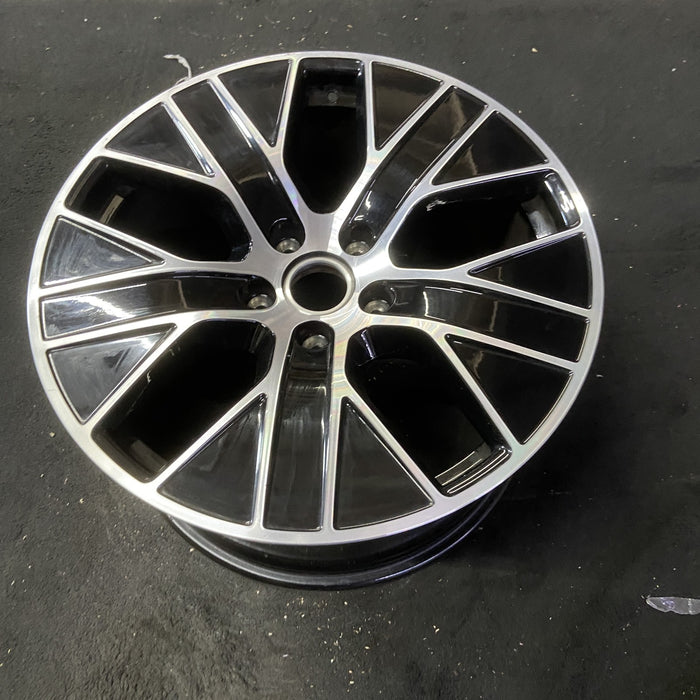 20" PORSCHE TAYCAN 20-21 20x11, 5 spoke, Original OEM Wheel Rim - MACHINED BLACK - View 8