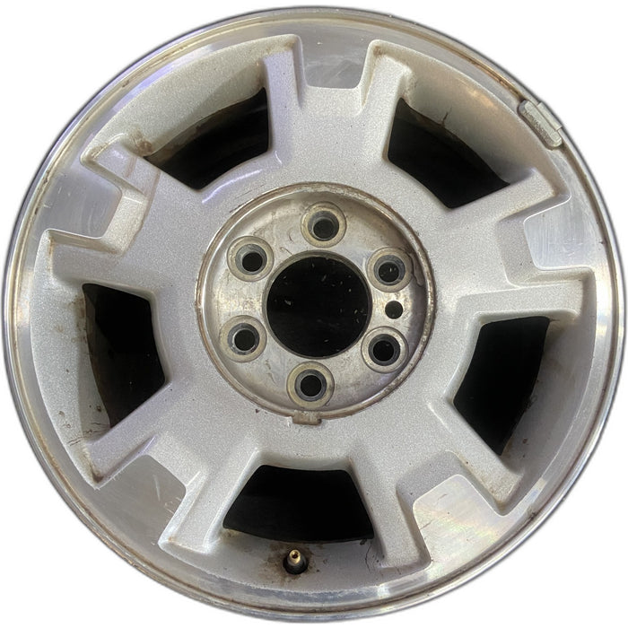 17" FORD F150 PICKUP 09-14 17x7.5, aluminum, 5 spoke, Original OEM Wheel Rim - - Front View