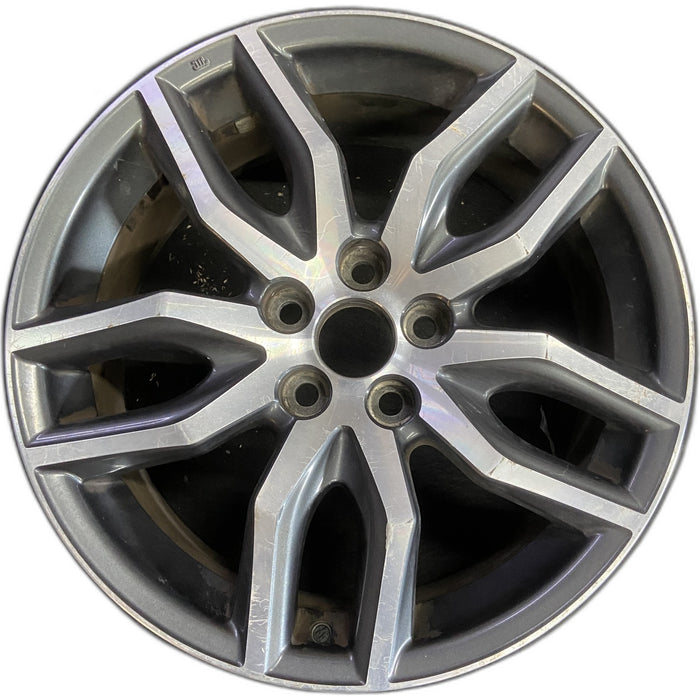 18" SCION TC 14-16 18x7.5 , , Original OEM Wheel Rim - MACHINED CHARCOAL - Front View