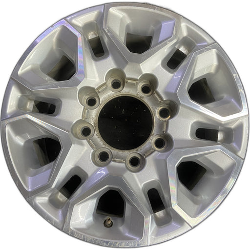 18" SILVERADO 2500 PICKUP 20 18x8, aluminum Original OEM Wheel Rim - MACHINED - Front View