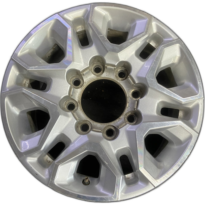 18" SILVERADO 2500 PICKUP 20 18x8, aluminum Original OEM Wheel Rim - MACHINED - Front View
