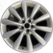 19" XF 10 , 19x8.5, 10 spoke, , funnel spoke Original OEM Wheel Rim - SILVER - Front View