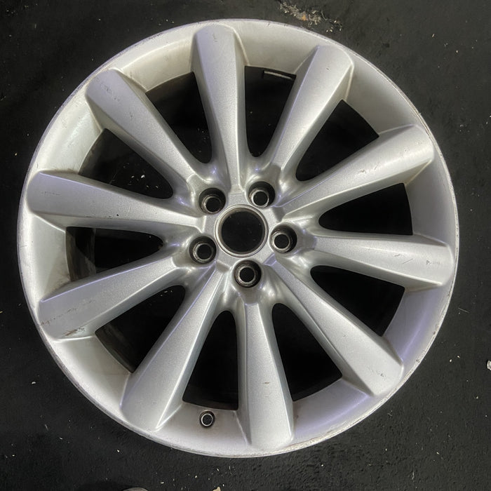 19" XF 10 , 19x8.5, 10 spoke, , funnel spoke Original OEM Wheel Rim - SILVER - Additional View