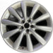 19" XF 10 , 19x8.5, 10 spoke, , funnel spoke Original OEM Wheel Rim - SILVER - Front View