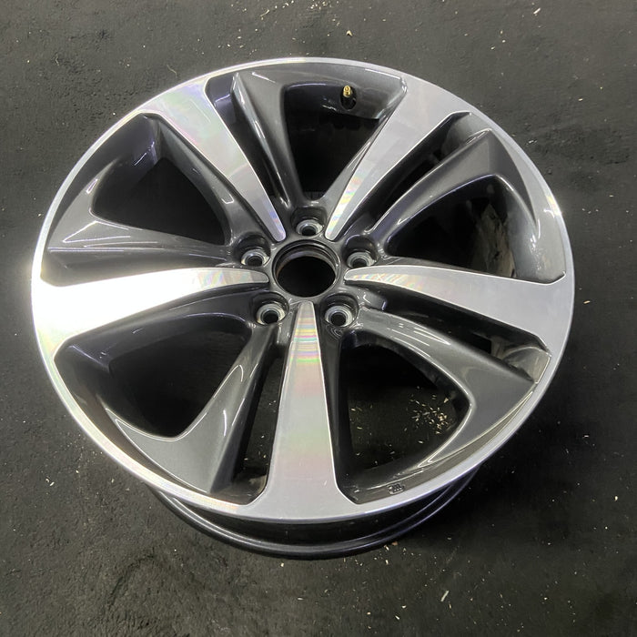 19" TLX 21-22 19x8.5 , Original OEM Wheel Rim - MACHINED GREY - View 8