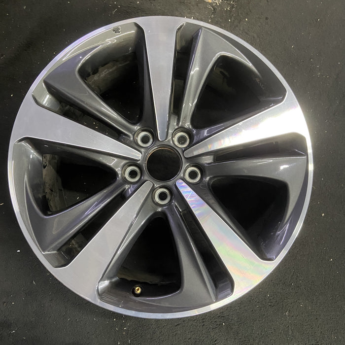 19" TLX 21-22 19x8.5 , Original OEM Wheel Rim - MACHINED GREY - Additional View