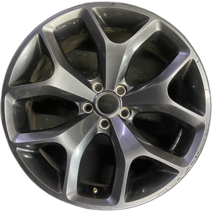 20" CHALLENGER 15-17 20x8 , 5 Y spoke, with pockets Original OEM Wheel Rim - - Front View