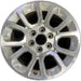 18" YUKON 15-20 18x8.5, Original OEM Wheel Rim - MACHINED SILVER - Front View