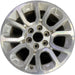 18" YUKON 15-20 18x8.5, Original OEM Wheel Rim - MACHINED SILVER - Front View