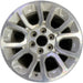 18" YUKON 15-20 18x8.5, Original OEM Wheel Rim - MACHINED SILVER - Front View
