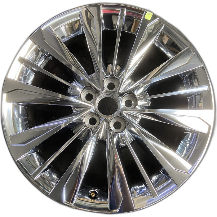 20" HIGHLANDER 20 20x8 , 15 spoke Original OEM Wheel Rim - CHROME - Front View