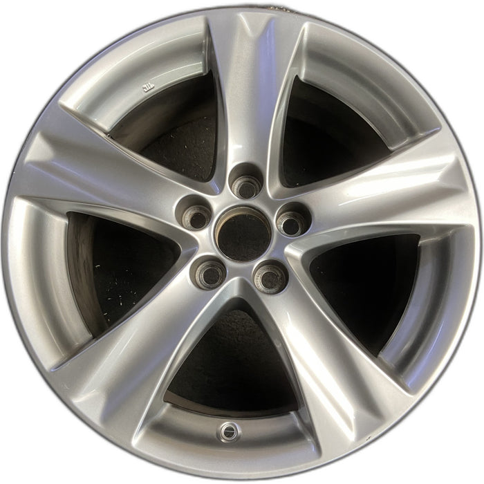 18" LEXUS IS250 11 18x8.5 , 5 spoke, grooved Original OEM Wheel Rim - Front View