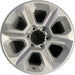17" 4 RUNNER 14 17x7, alloy Original OEM Wheel Rim - SILVER - Front View